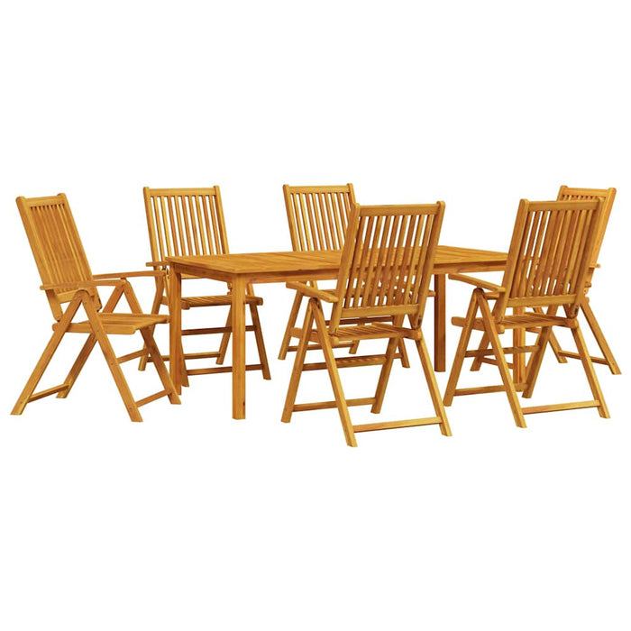 Set de masă pentru grădină 7 pcs Maro lemn masiv de acacia - WALTI WALTI