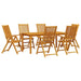 Set de masă pentru grădină 7 pcs Maro lemn masiv de acacia - WALTI WALTI