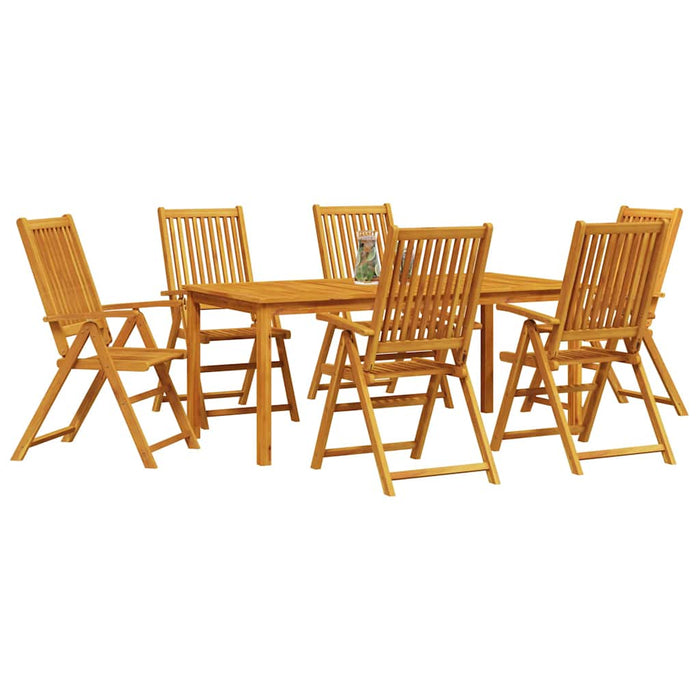 Set de masă pentru grădină 7 pcs Maro lemn masiv de acacia - WALTI WALTI