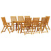 Set de masă pentru grădină 9 pcs Maro lemn masiv de acacia - WALTI WALTI