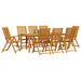 Set de masă pentru grădină 9 pcs Maro lemn masiv de acacia - WALTI WALTI