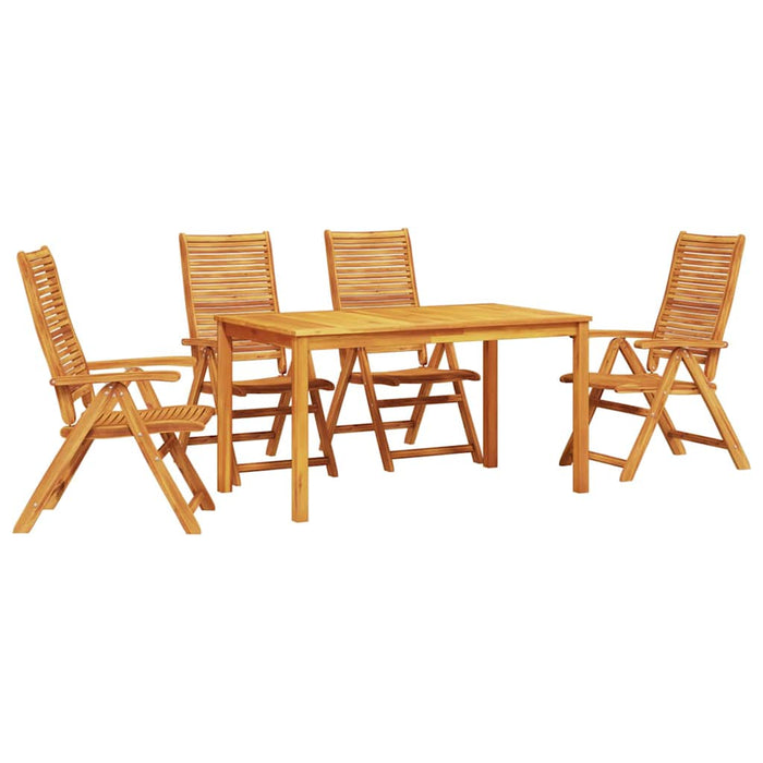 Set de masă pentru grădină 5 buc. Maro Lemn Solid de Acacia WALTI
