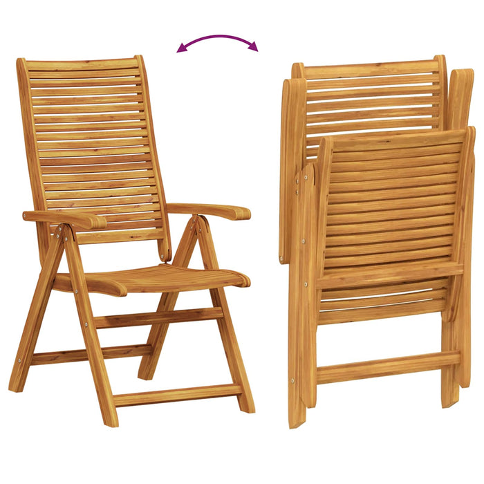 Set de masă pentru grădină 7 buc. Maro Lemn Solid de Acacia WALTI