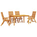 Set de masă pentru grădină 5 pcs Maro Lemn Solid de Acacia - WALTI WALTI