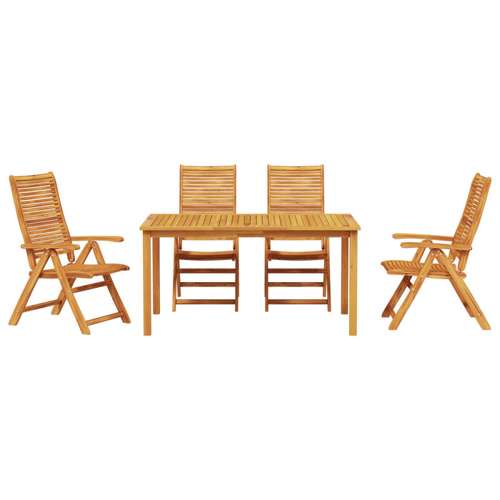 Set de masă pentru grădină 5 pcs Maro Lemn Solid de Acacia - WALTI WALTI