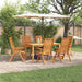 Set de masă pentru grădină 7 pcs Maro Lemn Solid de Acacia - WALTI WALTI