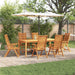 Set de masă pentru grădină 7 pcs Maro Lemn Solid de Acacia - WALTI WALTI