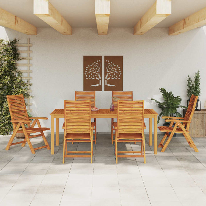 Set de masă pentru grădină 7 pcs Maro Lemn Solid de Acacia - WALTI WALTI