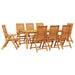 Set de masă pentru grădină 9 pcs Maro Lemn Solid de Acacia - WALTI WALTI