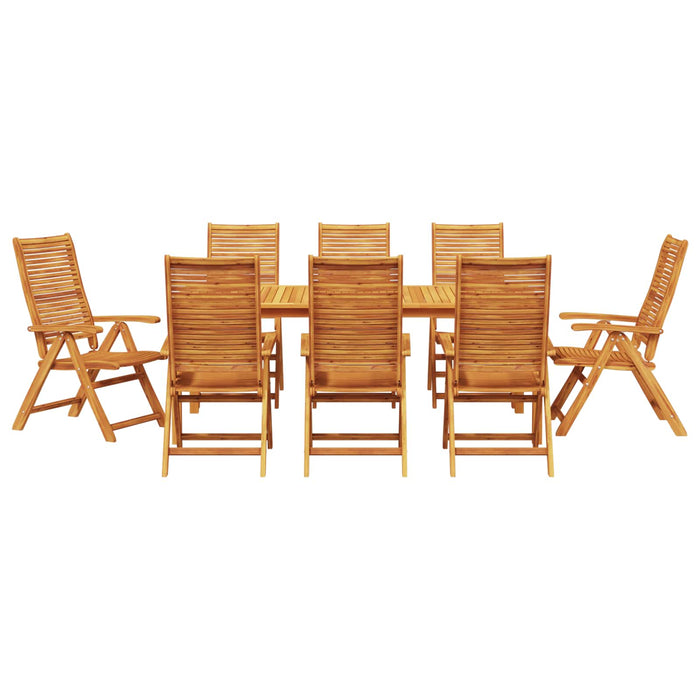 Set de masă pentru grădină 9 pcs Maro Lemn Solid de Acacia - WALTI WALTI