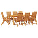 Set de masă pentru grădină 9 pcs Maro Lemn Solid de Acacia - WALTI WALTI