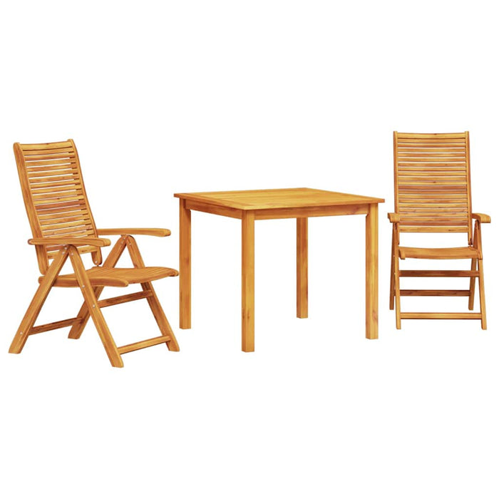 Set de masă pentru grădină 3 pcs Maro Lemn Solid de Acacia - WALTI WALTI