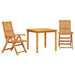 Set de masă pentru grădină 3 pcs Maro Lemn Solid de Acacia - WALTI WALTI