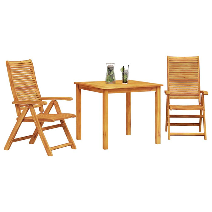 Set de masă pentru grădină 3 pcs Maro Lemn Solid de Acacia - WALTI WALTI