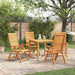 Set de masă pentru grădină 5 pcs Maro Lemn Solid de Acacia - WALTI WALTI