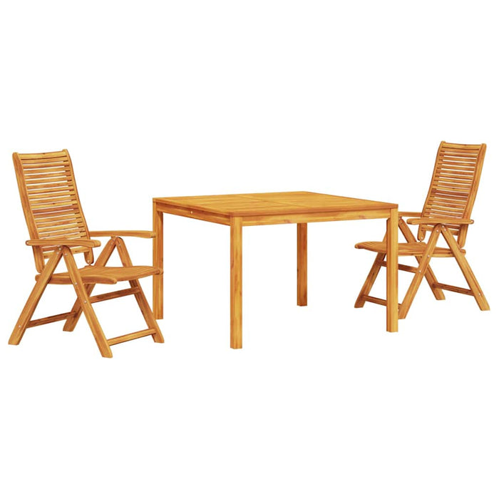 Set de masă pentru grădină 3 pcs Maro Lemn Solid de Acacia WALTI