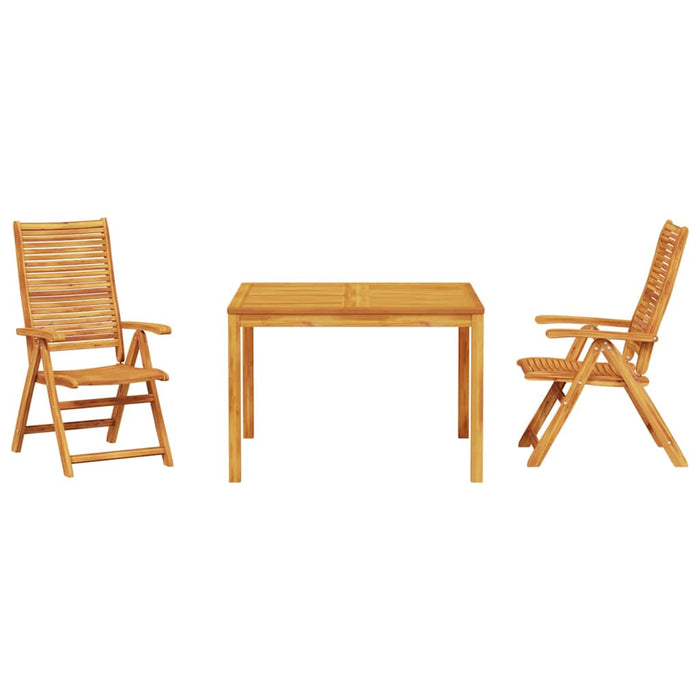 Set de masă pentru grădină 3 pcs Maro Lemn Solid de Acacia WALTI