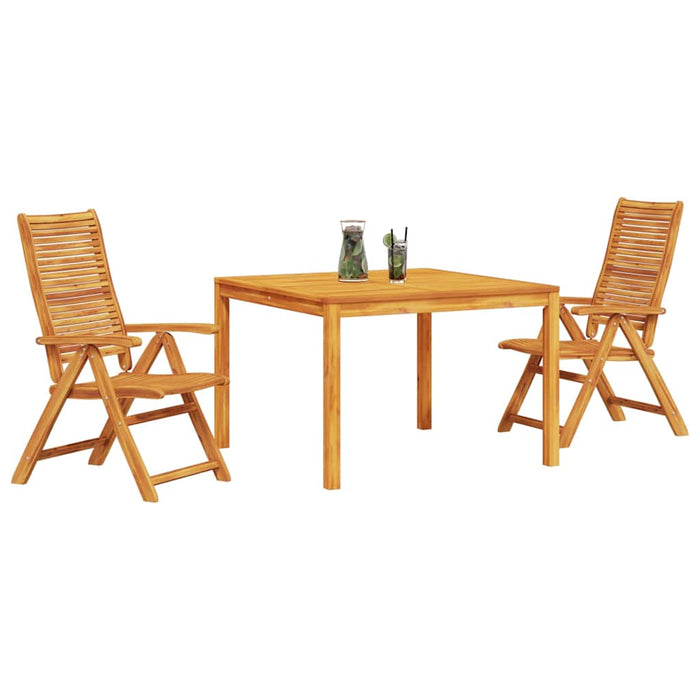 Set de masă pentru grădină 3 pcs Maro Lemn Solid de Acacia WALTI