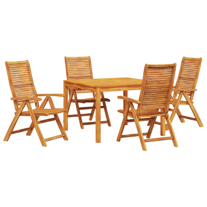 Set de masă pentru grădină 5 pcs Maro Lemn Solid de Acacia WALTI