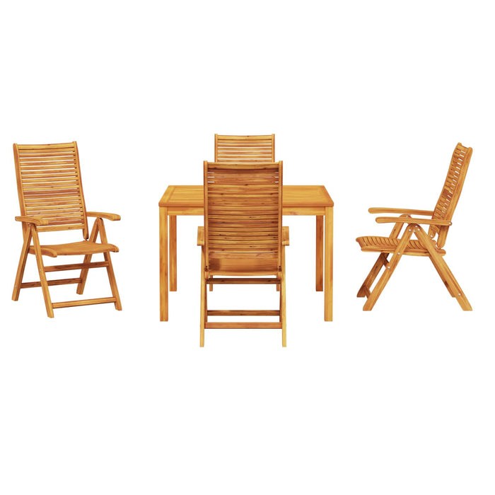 Set de masă pentru grădină 5 pcs Maro Lemn Solid de Acacia WALTI