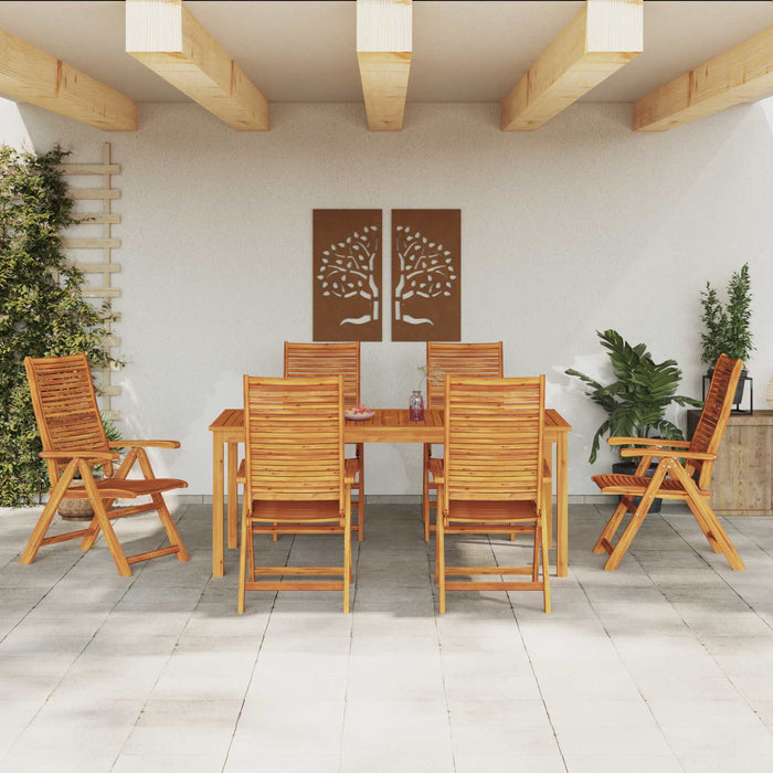 Set de masă pentru grădină 7 pcs Maro Lemn Solid de Acacia - WALTI WALTI