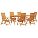 Set de masă pentru grădină 7 pcs Maro Lemn Solid de Acacia - WALTI WALTI