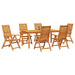 Set de masă pentru grădină 7 pcs Maro Lemn Solid de Acacia - WALTI WALTI