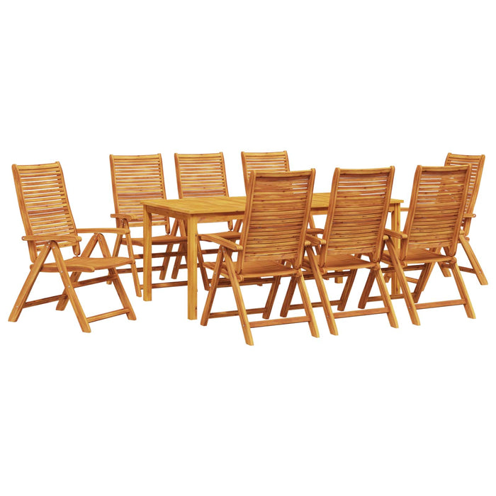 Set de masă pentru grădină 9 pcs Maro Lemn Solid de Acacia - WALTI WALTI