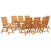 Set de masă pentru grădină 9 pcs Maro Lemn Solid de Acacia - WALTI WALTI