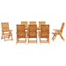 Set de masă pentru grădină 9 pcs Maro Lemn Solid de Acacia - WALTI WALTI