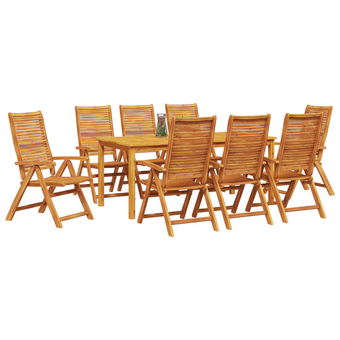 Set de masă pentru grădină 9 pcs Maro Lemn Solid de Acacia - WALTI WALTI