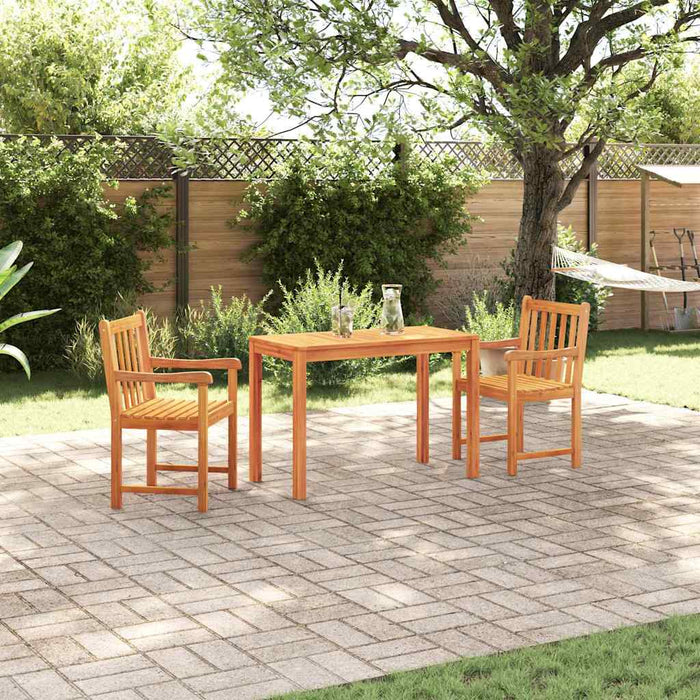 Set de dining 3 pcs Lemn natural 100-200 cm - WALTI WALTI