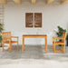 Set de dining 3 pcs Lemn natural 100-200 cm - WALTI WALTI