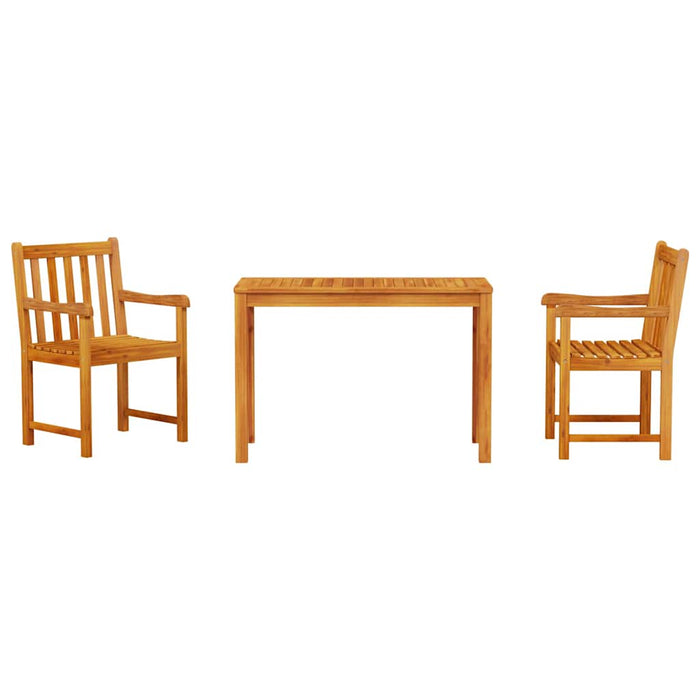 Set de dining 3 pcs Lemn natural 100-200 cm - WALTI WALTI