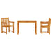 Set de dining 3 pcs Lemn natural 100-200 cm - WALTI WALTI