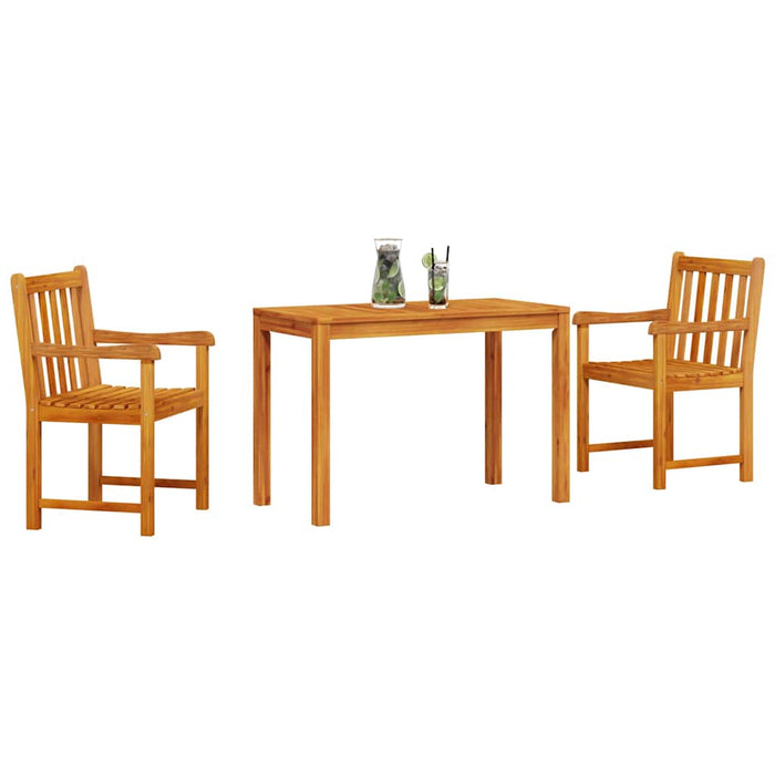 Set de dining 3 pcs Lemn natural 100-200 cm - WALTI WALTI