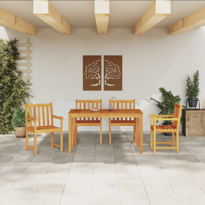 Set de masă pentru grădină 5 pcs Maro lemn masiv de acacia - WALTI WALTI