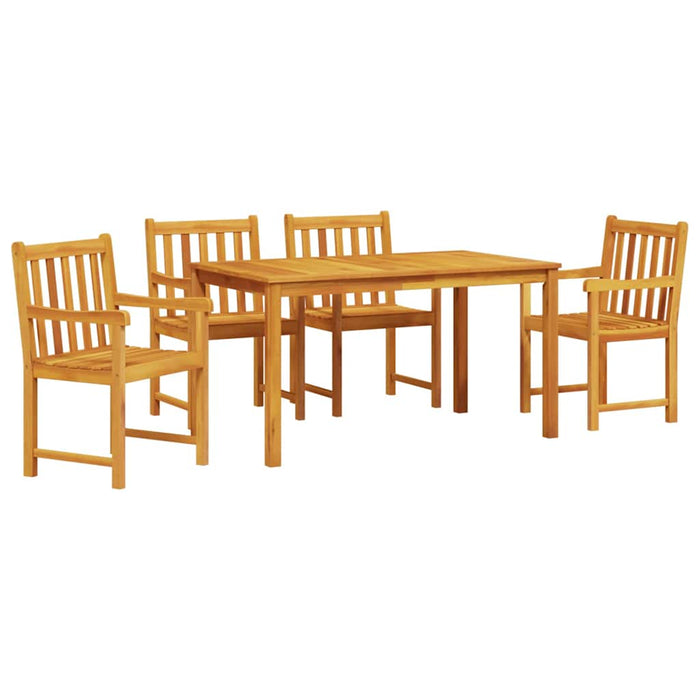 Set de masă pentru grădină 5 pcs Maro lemn masiv de acacia - WALTI WALTI