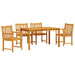 Set de masă pentru grădină 5 pcs Maro lemn masiv de acacia - WALTI WALTI