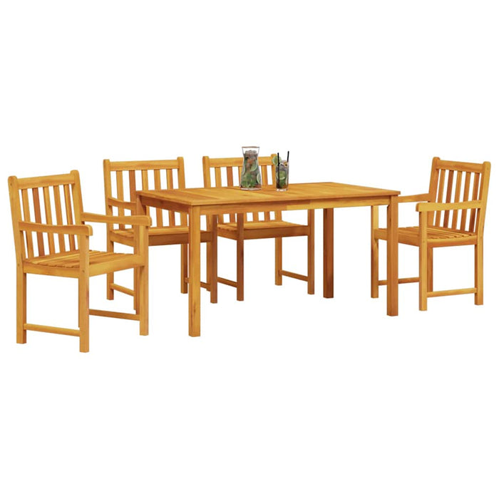 Set de masă pentru grădină 5 pcs Maro lemn masiv de acacia - WALTI WALTI