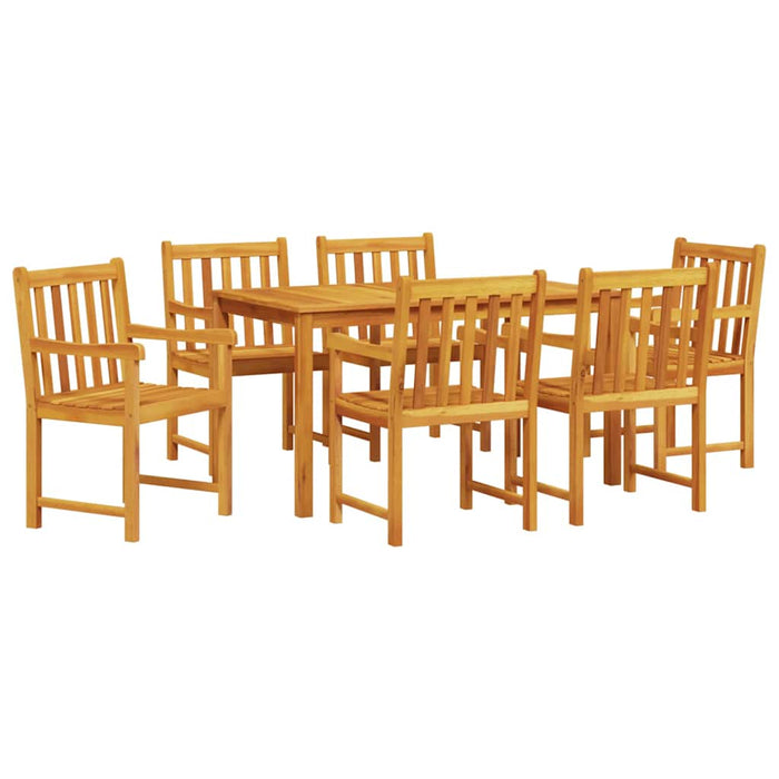 Set de masă pentru grădină 7 pcs Maro lemn masiv de acacia - WALTI WALTI