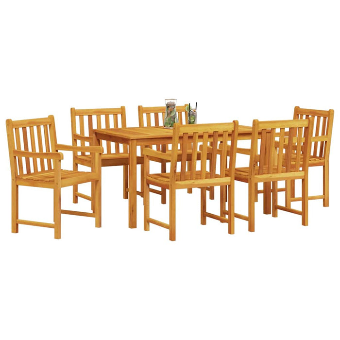 Set de masă pentru grădină 7 pcs Maro lemn masiv de acacia - WALTI WALTI