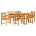 Set de masă pentru grădină 7 pcs Maro lemn masiv de acacia - WALTI WALTI
