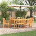 Set masă dining 7 pcs Lemn natural 180 x 90 x 75 cm - WALTI WALTI