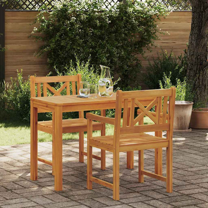 Set de masă pentru grădină 3 pcs Maro Lemn Solid de Acacia - WALTI WALTI