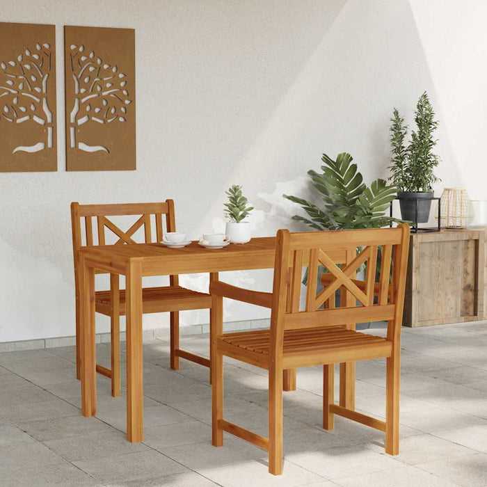 Set de masă pentru grădină 3 pcs Maro Lemn Solid de Acacia - WALTI WALTI