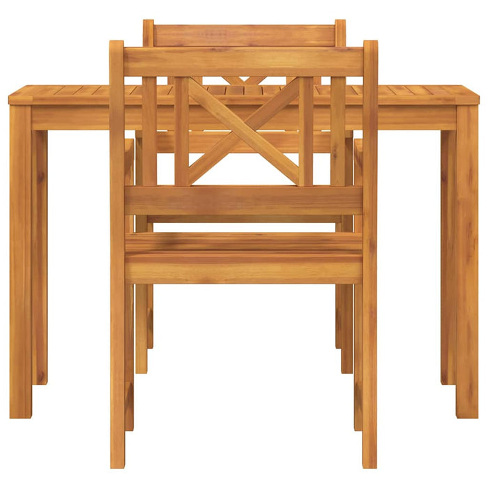 Set de masă pentru grădină 3 pcs Maro Lemn Solid de Acacia - WALTI WALTI