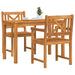 Set de masă pentru grădină 3 pcs Maro Lemn Solid de Acacia - WALTI WALTI