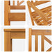 Set de masă pentru grădină 5 pcs Maro Lemn Solid de Acacia - WALTI WALTI