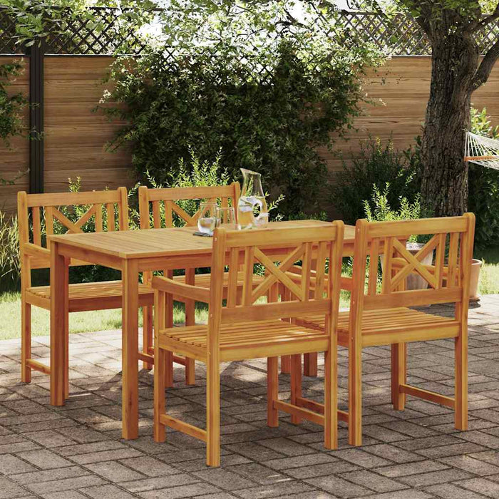 Set de masă pentru grădină 5 pcs Maro Lemn Solid de Acacia - WALTI WALTI